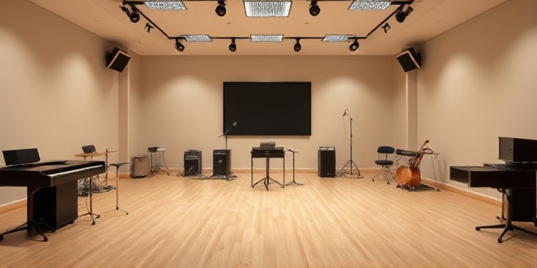 Music teacher using online scheduling software for lessons